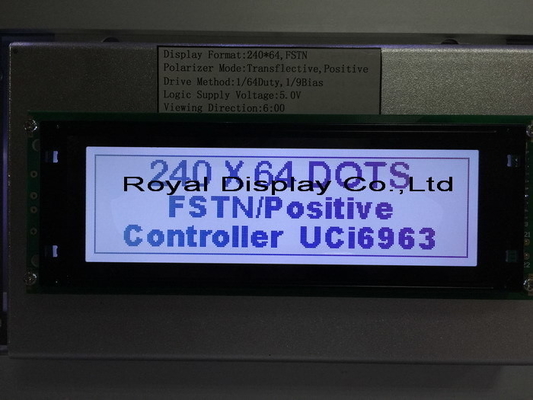 240*64 Modulo LCD grafico FSTN con display industriale PCB di grandi dimensioni