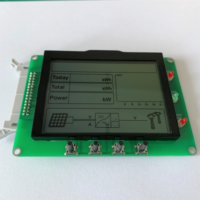 128*16 punti FSTN Modulo LCD personalizzato 6H con ST7565P Ampia temperatura per UPS Inverter fotovoltaico