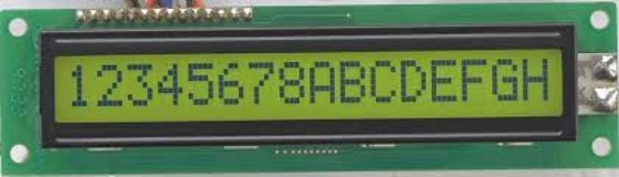 Modulo LCD di caratteri 16*1 di grande dimensione 1601 con backlight PCB Industrial Display