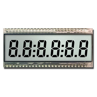 Display industriale ad alta temperatura riflettente a 8 cifre LCD Modulo TN
