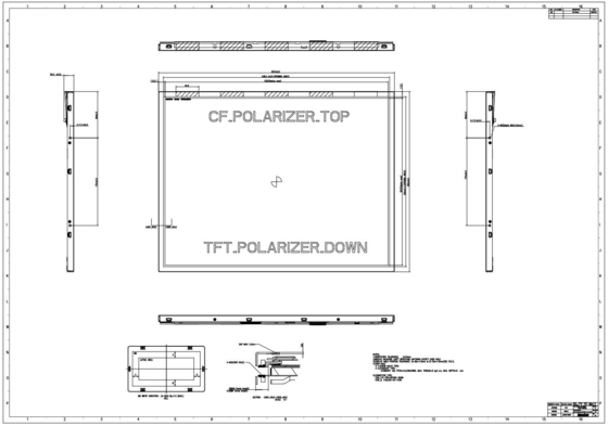 21.3'' TFT 1600*1200 RGB modulo LCD a contrasto elevato Innolux full view