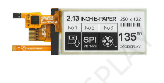 2.13' 250*122 taglio prezzo ESL in bianco e nero Display carta elettronica