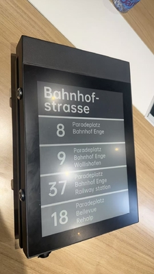 13.3'' monocromo E-paper display bus stop sign supporto personalizzazione