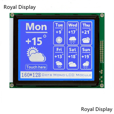 modulo LCD della matrice del grafico di 4.7inch 160X128 129*102mm con la lampadina