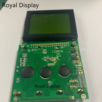 modulo LCD del grafico di 128X64dots STN della PANNOCCHIA monocromatica LCD giallo verde dell'esposizione